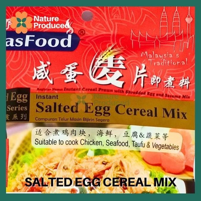

DISKON! MASFOOD INSTANT SALTED EGG CEREAL MIX BUMBU INSTAN TELUR ASIN 90GR HALAL BPOM