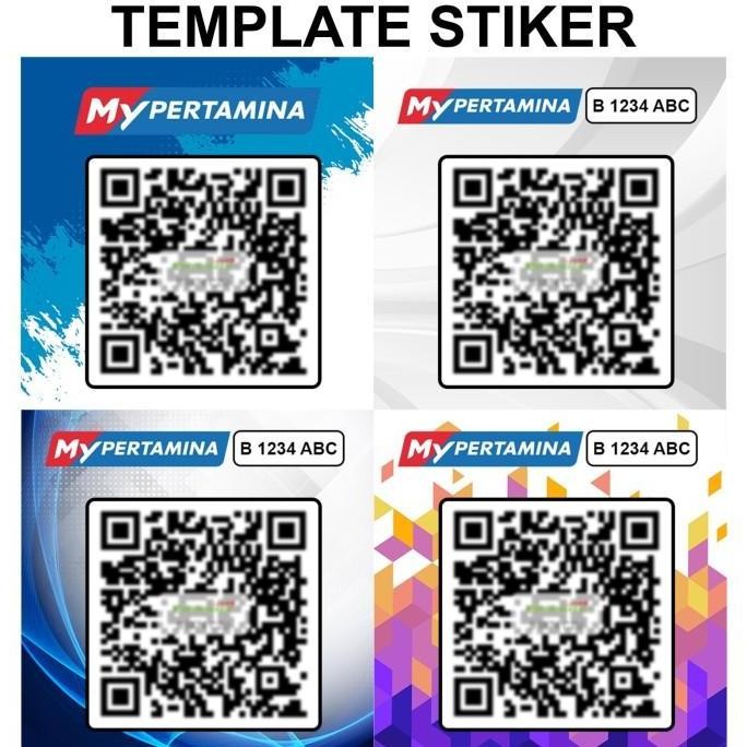 cetak stiker my pertamina / stiker tangki mobil / stiker barcode