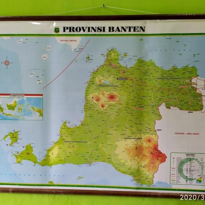 

HOT SALE PETA PROVINSI BANTEN (BINGKAI) TERJAMIN