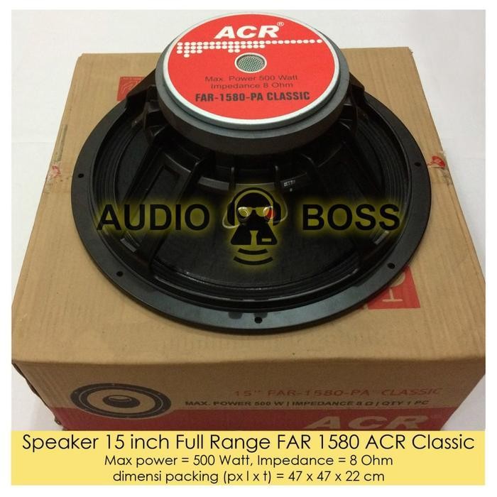 Speaker 15 inch Full Range FAR 1580 ACR Classic / 15" Full Range 1580 Berkualitas Terbaru