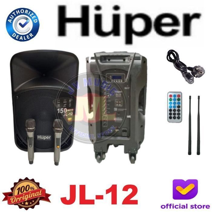 Huper JL10  JL12   JL15 Speaker Portable Aktif Huper  Jl-10   JL-12   JL-15 Original Berkualitas Ter