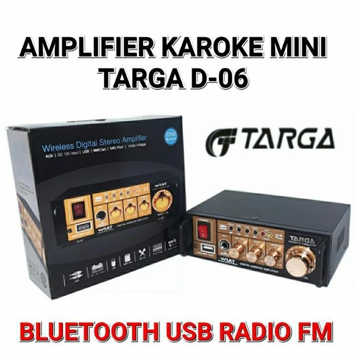 AMPLI KARAOKE TARGA TR D 06 AMPLIFIER MINI TARGA TRD06 USB BLUETOOTH