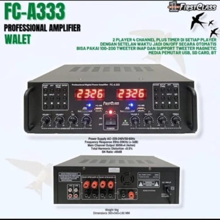 Ampli Firstclass FCA 333 Ampli Walet / Mesin Pemanggil Walet