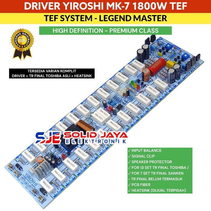 KIT DRIVER PROFESIONAL AMPLIFIER YIROSHI MK7 MK 7 LEGEND MASTER