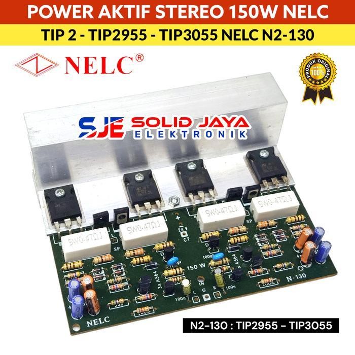 KIT POWER STEREO 150W NELC N2130 TIP2955 TIP3055 DRIVER POWER OCL AMPLIFIER AMPLI TIP 2955 TIP 3055 
