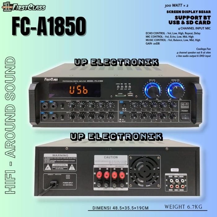 AMPLI FIRSTCLASS FC A1850 AMPLIFIER FIRSTCLASS FCA1850 FC A 1850 ORIGINAL