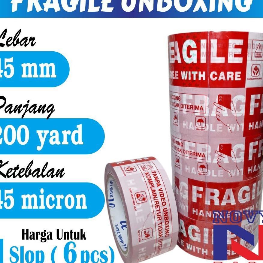 

1 Slop 6 Roll Lakban Video Unboxing Fragile 100 Yard