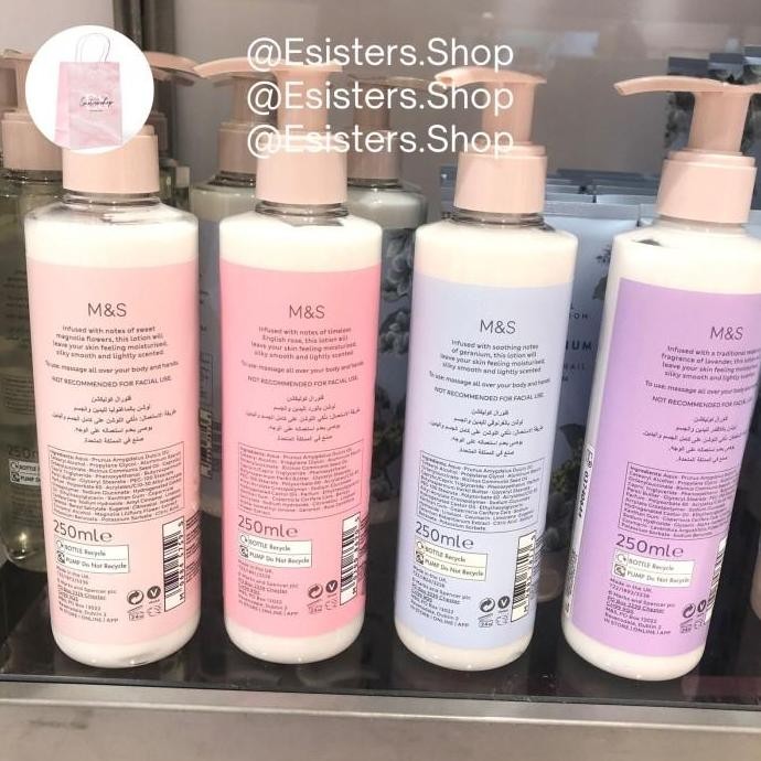 M&S Mark Marks & And Spencer China Blue Rose Hand & Body Lotion