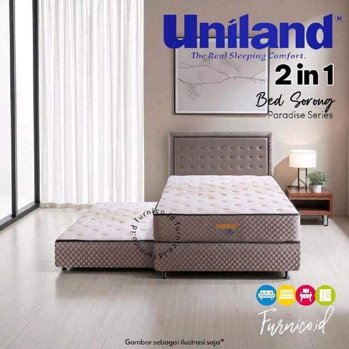 Kasur Springbed Uniland 2In1 100X200 Spring Bed 2 In 1 Sorong Bisa Ditarik | Bandung