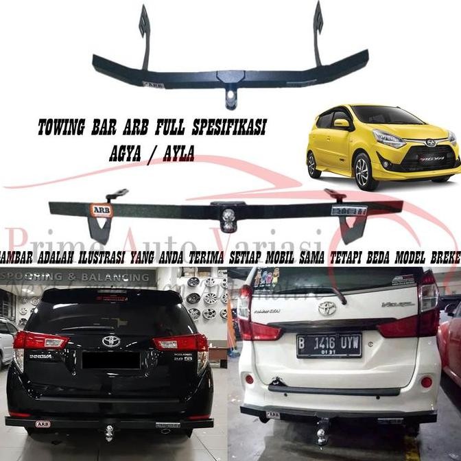 TOWING BAR ARB BESI BUMPER BELAKANG TOWING BAR - AGYA AYLA TERBATAS