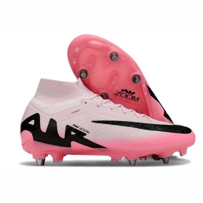 TERBARU - Sepatu Bola Nike Zoom Mercurial Superfly 9 Elite Brilliance Pink SG ( Pull Besi )