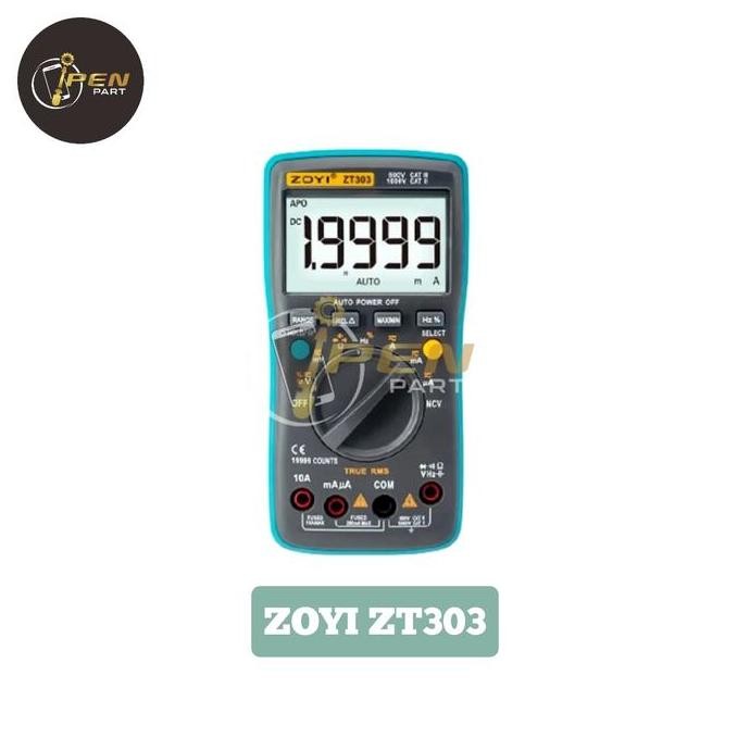 Multitester Digital Zoyi Zt303 Original Baru