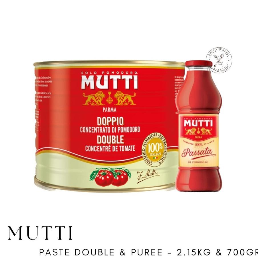 

Mutti Tomato Puree 700Gr Paste Double Concentrated Pasta Tomat 2.15Kg