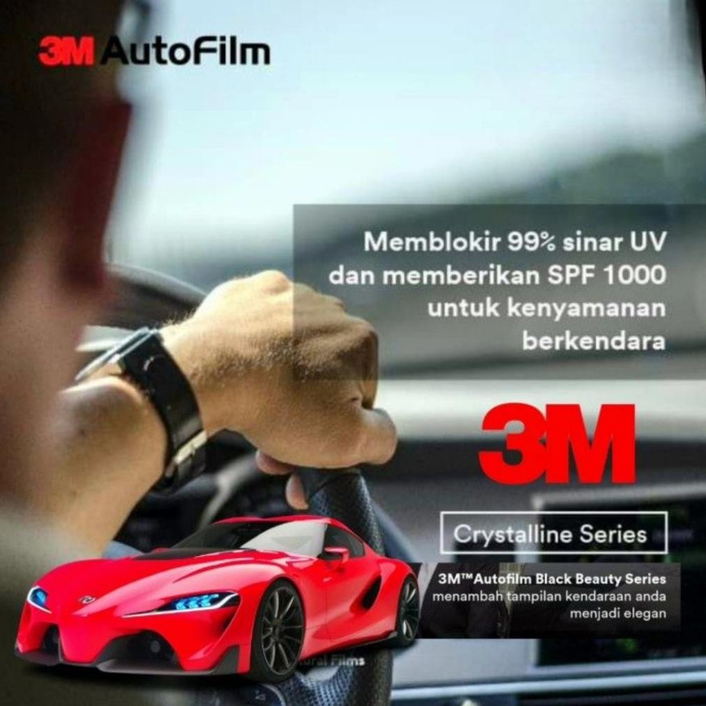 kaca filem 3M black beauty original kaca filem mobil anti panas stiker gelap dari luar terang dari d