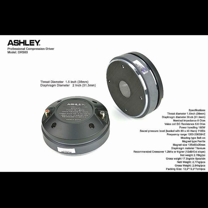 Driver Komponen Ashley DR 500 /Tweeter Baut Speaker Ashley ORIGINAL
