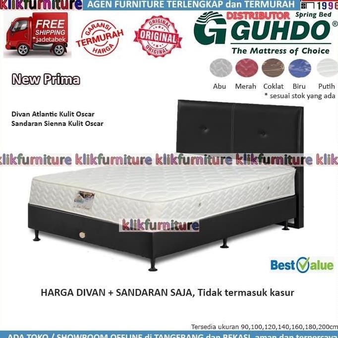 Divan + Sandaran Guhdo (180X200Cm) Atlantic Sienna Springbed