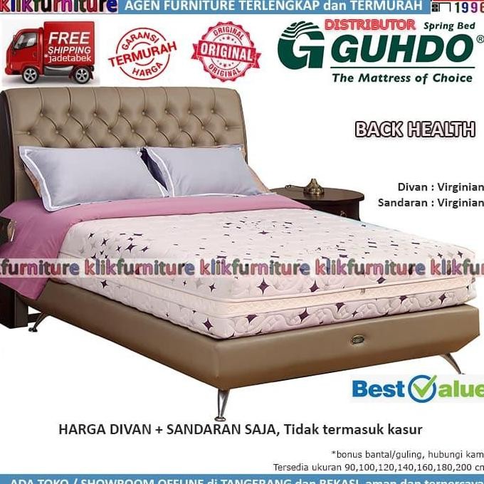 Divan+Sandaran (160X200Cm) Back Health Virginian Springbed Guhdo