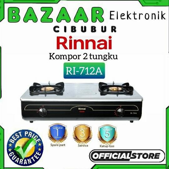 BEBAS ONGKIR - KOMPOR GAS RINNAI RI 712 A 712A / KOMPOR RINNAI RI712A JUMBO MURAH