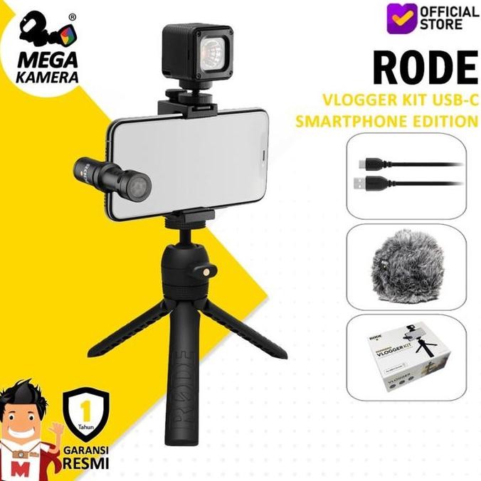 Rode Vlogger Kit Smartphone Edition Mic Filmmaking For Android Usb-C