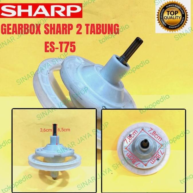 SHARP ES-T75 GEARBOX MESIN CUCI SHARP 2 TABUNG DISKON
