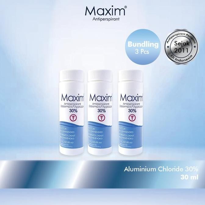 NEW Maxim Antiperspirant Deodorant Tangan & Kaki 30% 30ml (Bundling 3pcs)