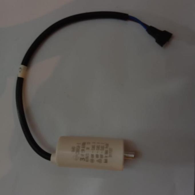 Kapasitor Dinamo Motor Mesin Cuci CBB65A-2 3 mf Original READY
