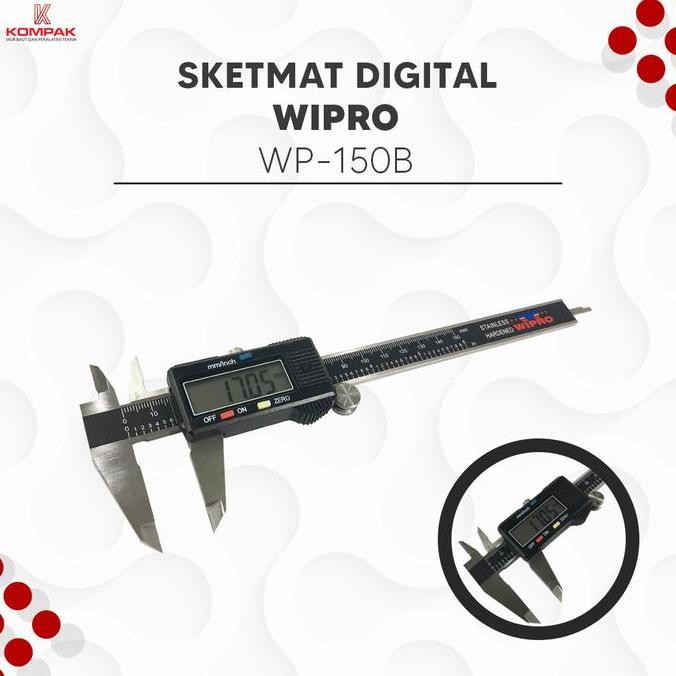 

Wipro Wp-150B Sketmat Digital / Jangka Sorong Digital / Vernier Calipe