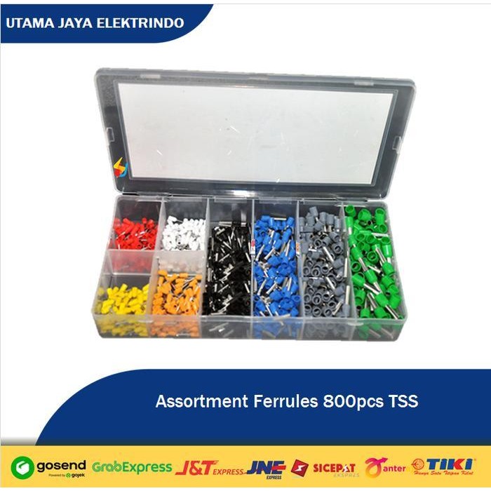 

Assortment Ferrules 800 pcs TSS 1 Kotak - MURAH