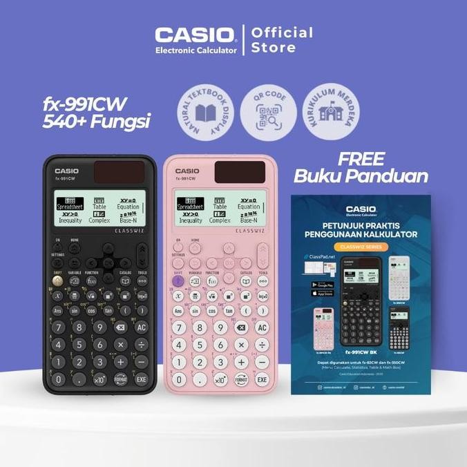 

Casio Fx-991Cw Scientific Calculator Kalkulator - Free Kokoro Gel Pen
