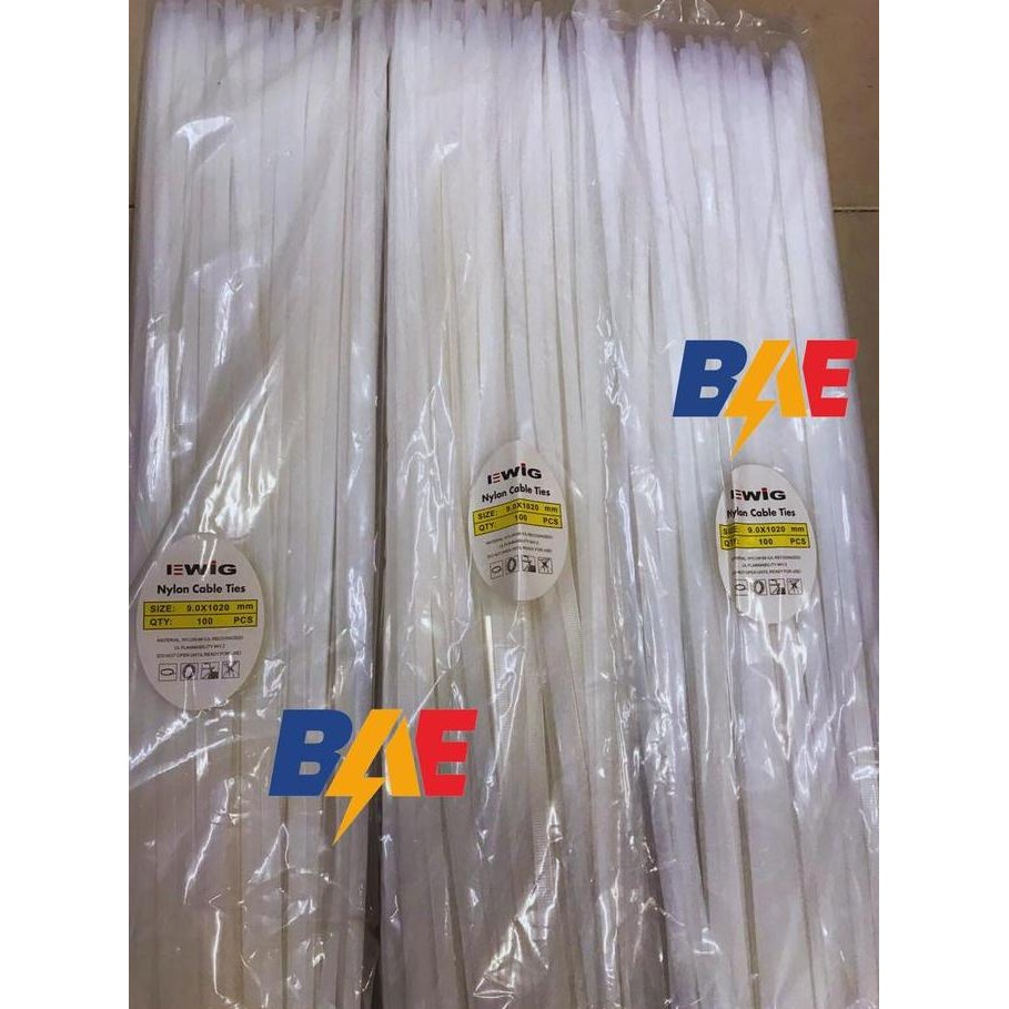 

TERBARU - Kabel Ties EWIG 1020 x 9mm | Cable Tie | Kualitas Super panjang 102cm