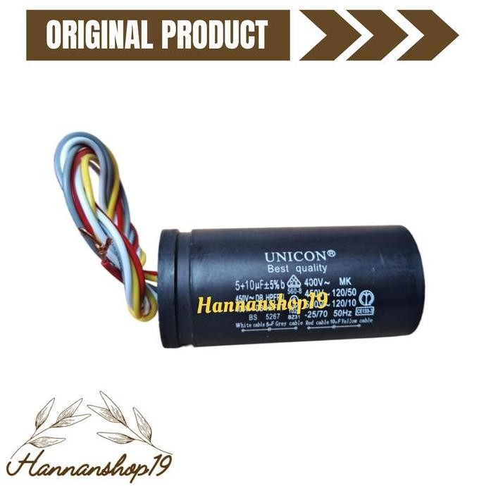 Kapasitor mesin cuci sanken dua tabung - Capasitor mesin cuci 2 tabung sanken 7kg 9kg ,12kg, 14kg dl