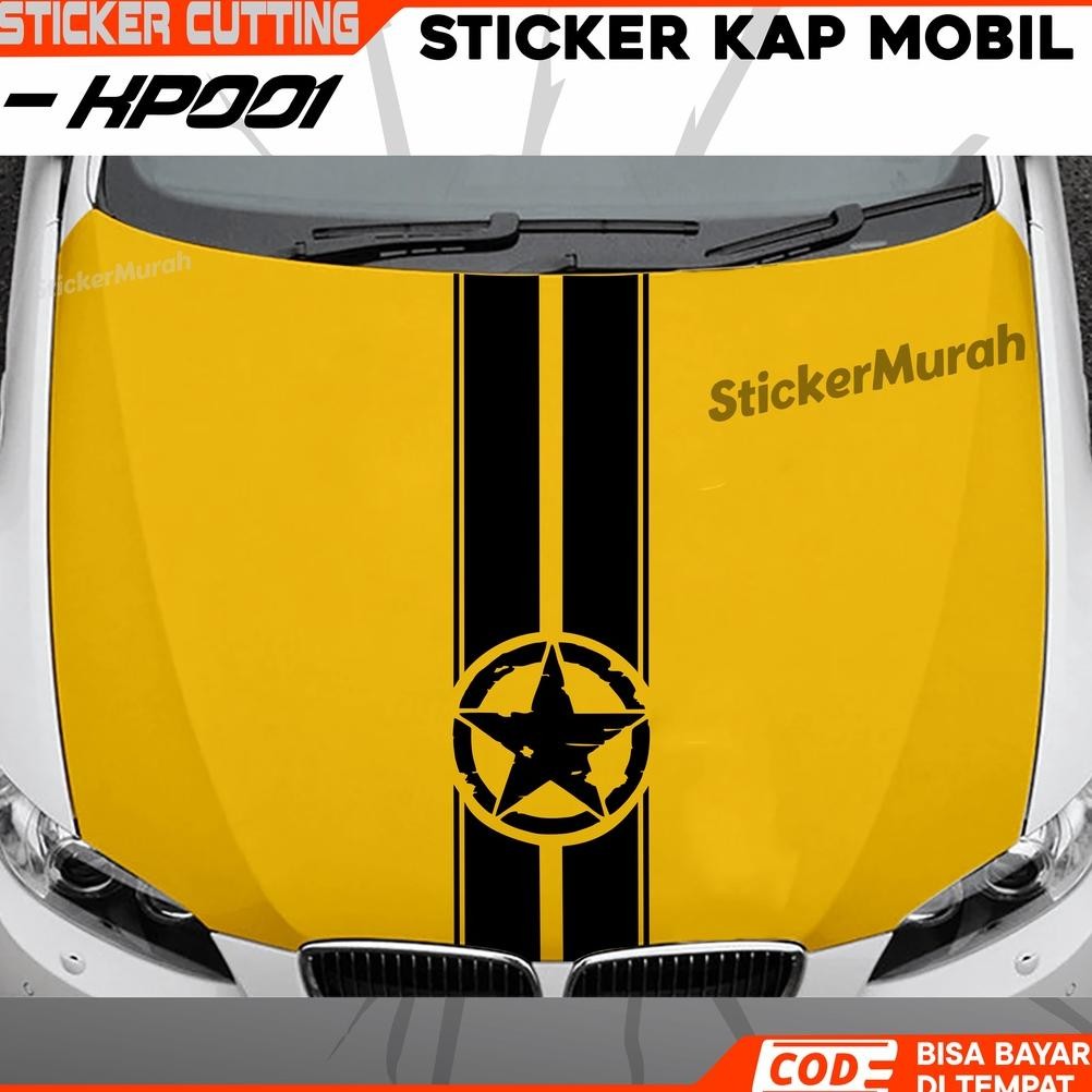 Sticker Kap Mesin Mobil Sticker Cutting Sticker Kap Mobil Murah Sticker Cutting
