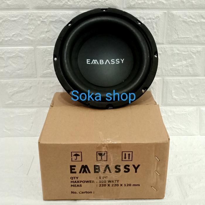 Subwoofer 8 inch Embassy ES-844 Double coil 8' Embassy ES 844 500WATT