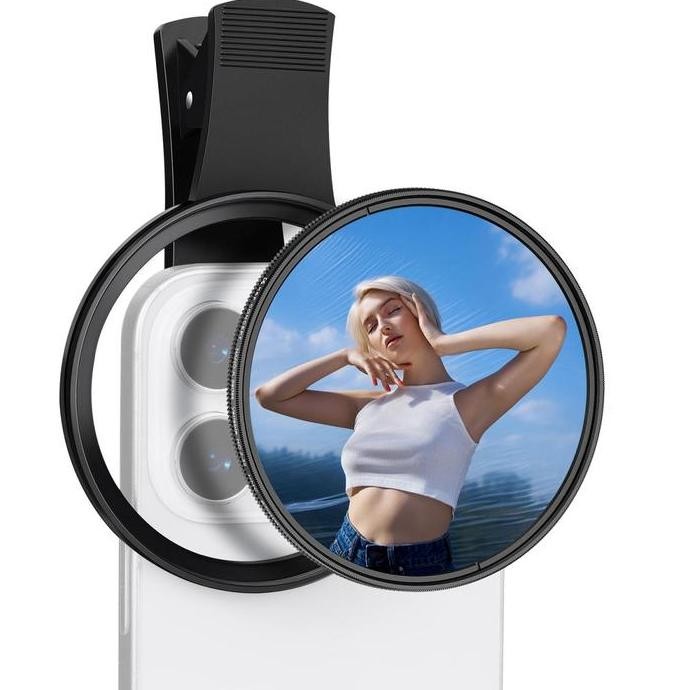K&F Concept 67Mm Clip-On Nd2-32 Phone Filter To All Mobile Phone Models - Fiter Hp - Filter Kamera