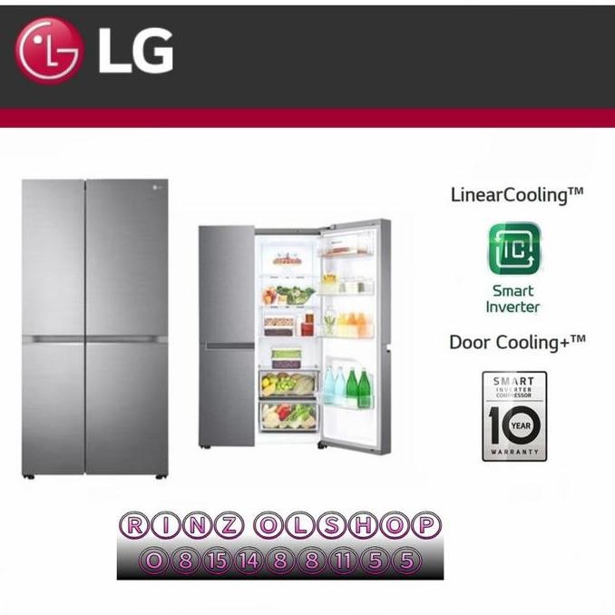 KULKAS LG GC-B257SLVL SIDE BY SIDE LINEAR INVERTER GCB257SLVL