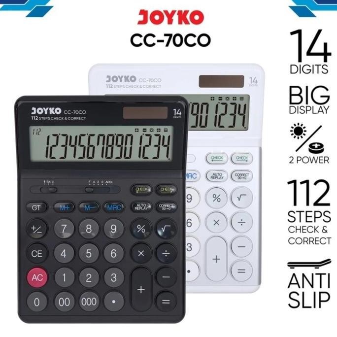 

Calculator / Kalkulator 14 Digit Joyko Cc-70Co