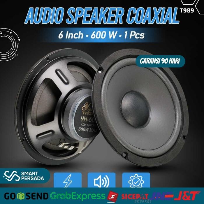 Speaker Mobil 6 Inch Pintu Spiker Sepeker Mobil Audio Bass 600 W 1Pcs