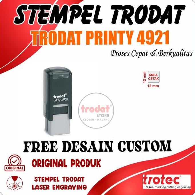 

Stempel Trodat 4921 (12X12 Mm) Stempel Warna Otomatis, Original Trodat