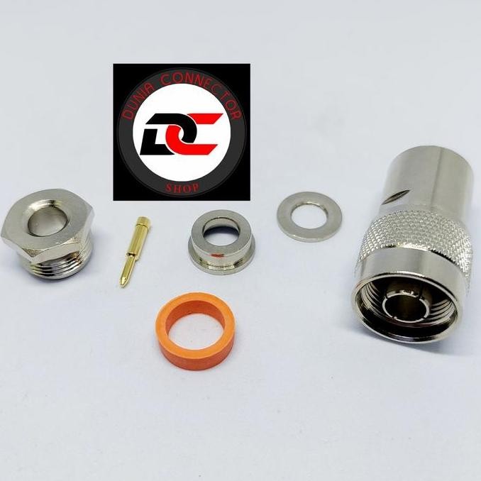 SIAP KIRIM KONEKTOR N MALE TO RG58 CLAMP - RF ADAPTER ANTENA