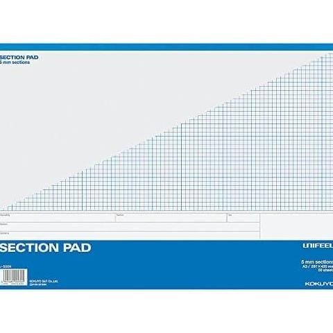 

TERBARU - Kokuyo Section Pad A3 5mm RE-500N 50sheet