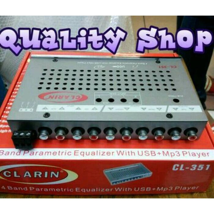parametrik preamp equalizer clarin 4 band usb