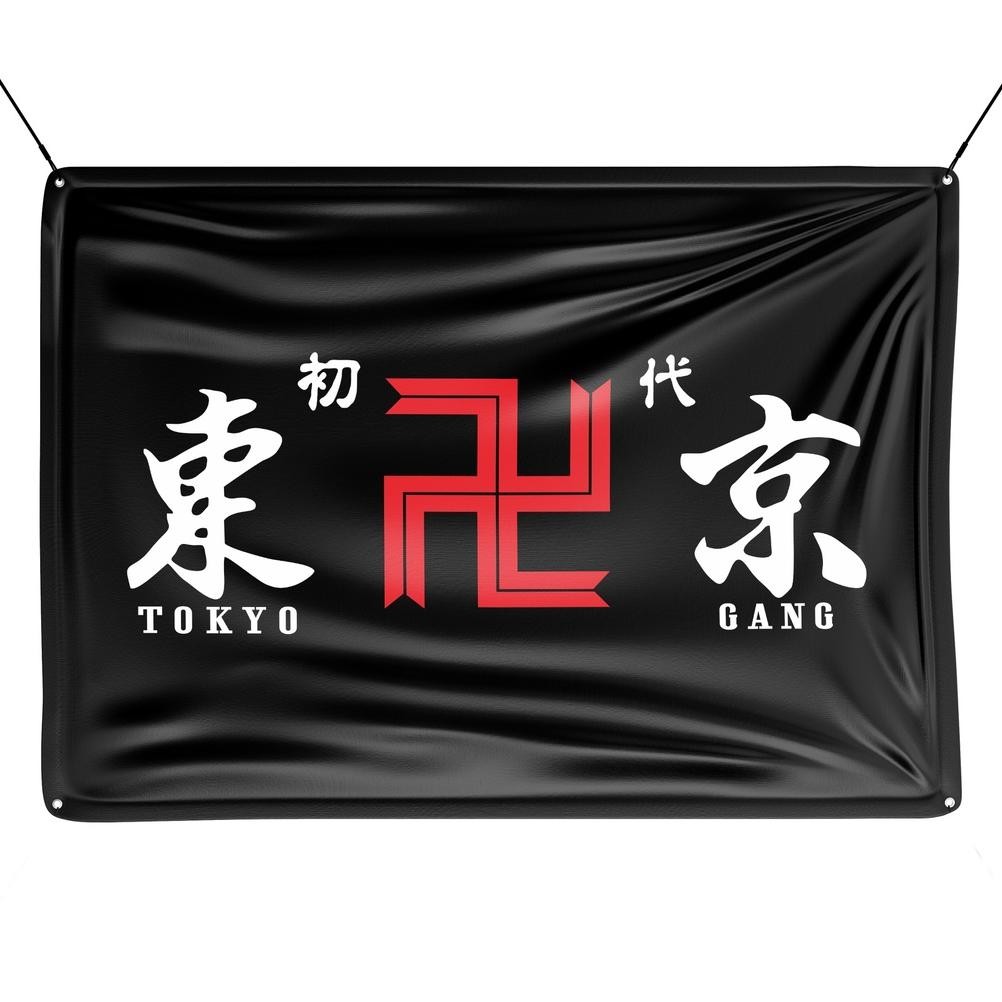 BisaCod Bendera Touman Fabric Flag Anime Tokyo Revengers Readystock Original