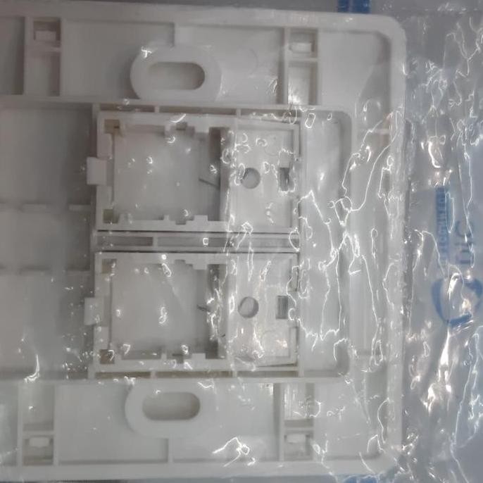 SIAP KIRIM FACEPLATE 2 HOLE DTC - PENUTUP DINDING SOCKET RJ45 / SC PANEL KABEL