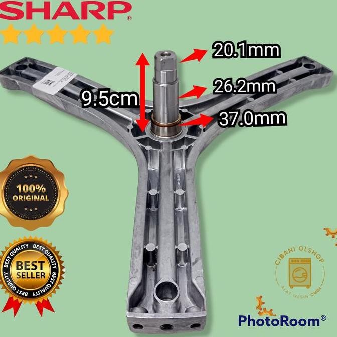 Spider Segitiga Baling Baling Mesin Cuci Sharp ESFL1073 es-fl 1073W