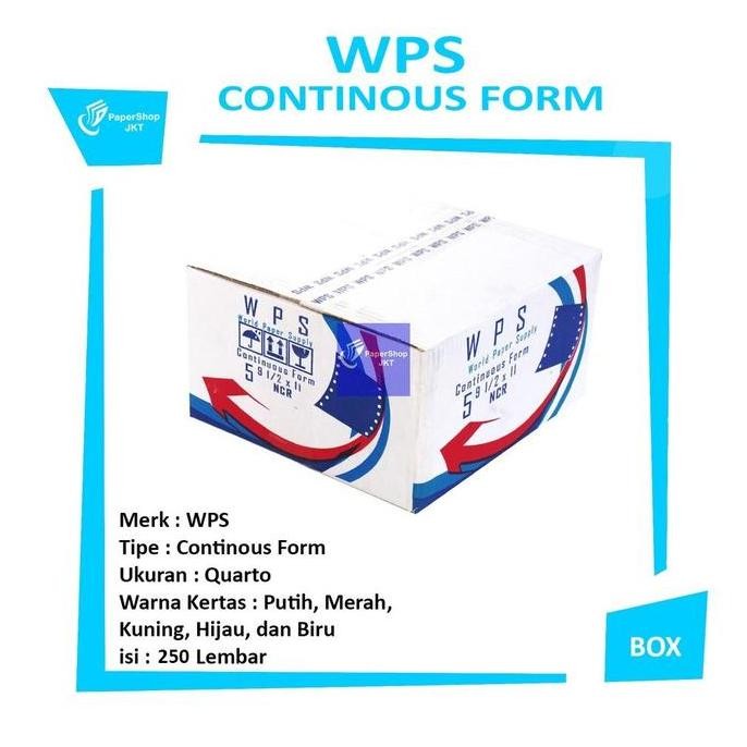 

NEW WPS - continous form 5 ply 9 1/2 x 11 ( K5 wps ) ncr