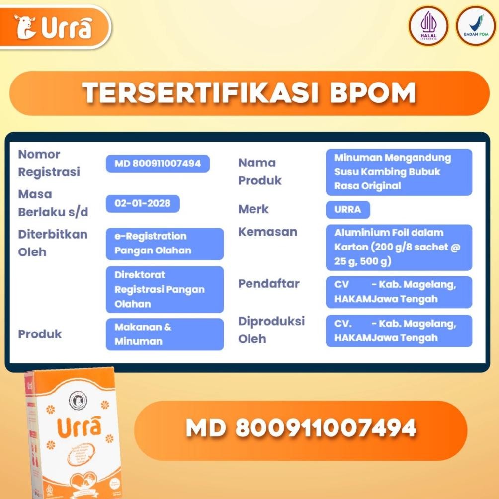 

Fue-K5X20 Susu Urra - Susu Kambing Saneen Untuk Penambah Berat Badan & Tinggi Badan Anak - 1 Box See-97