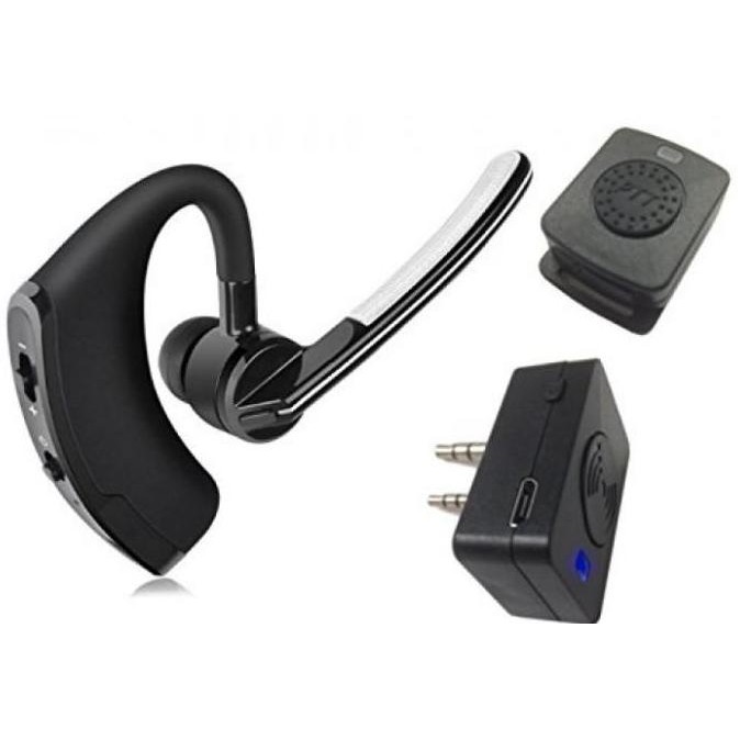 TERBARU - BTHD1 Wireless Dual Bluetooth 4.1 Earpiece for Radio Walkie Talkie