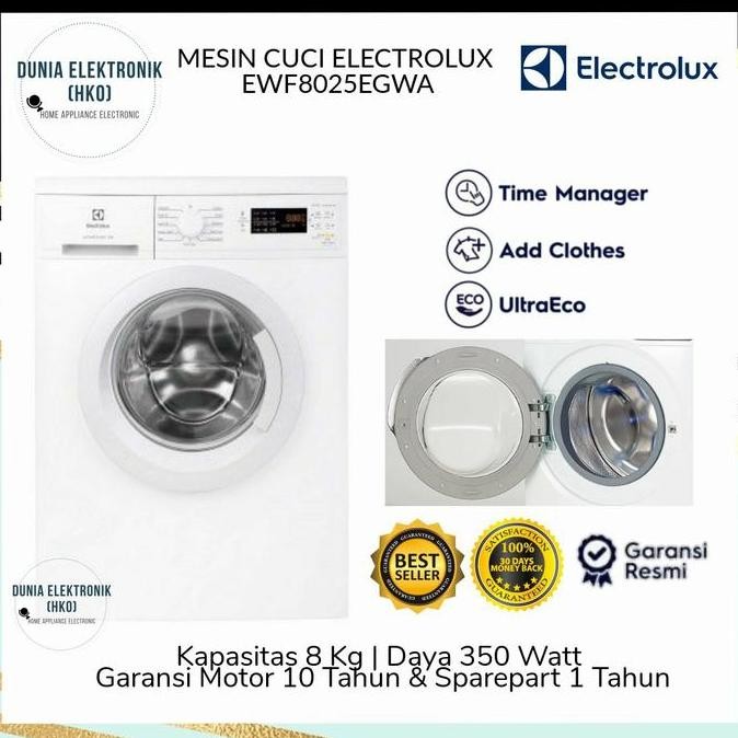 TERLARIS - MESIN CUCI ELECTROLUX EWF8025EGWA 8 KG EWF 8025 EGWA / EWF 8025EGWA