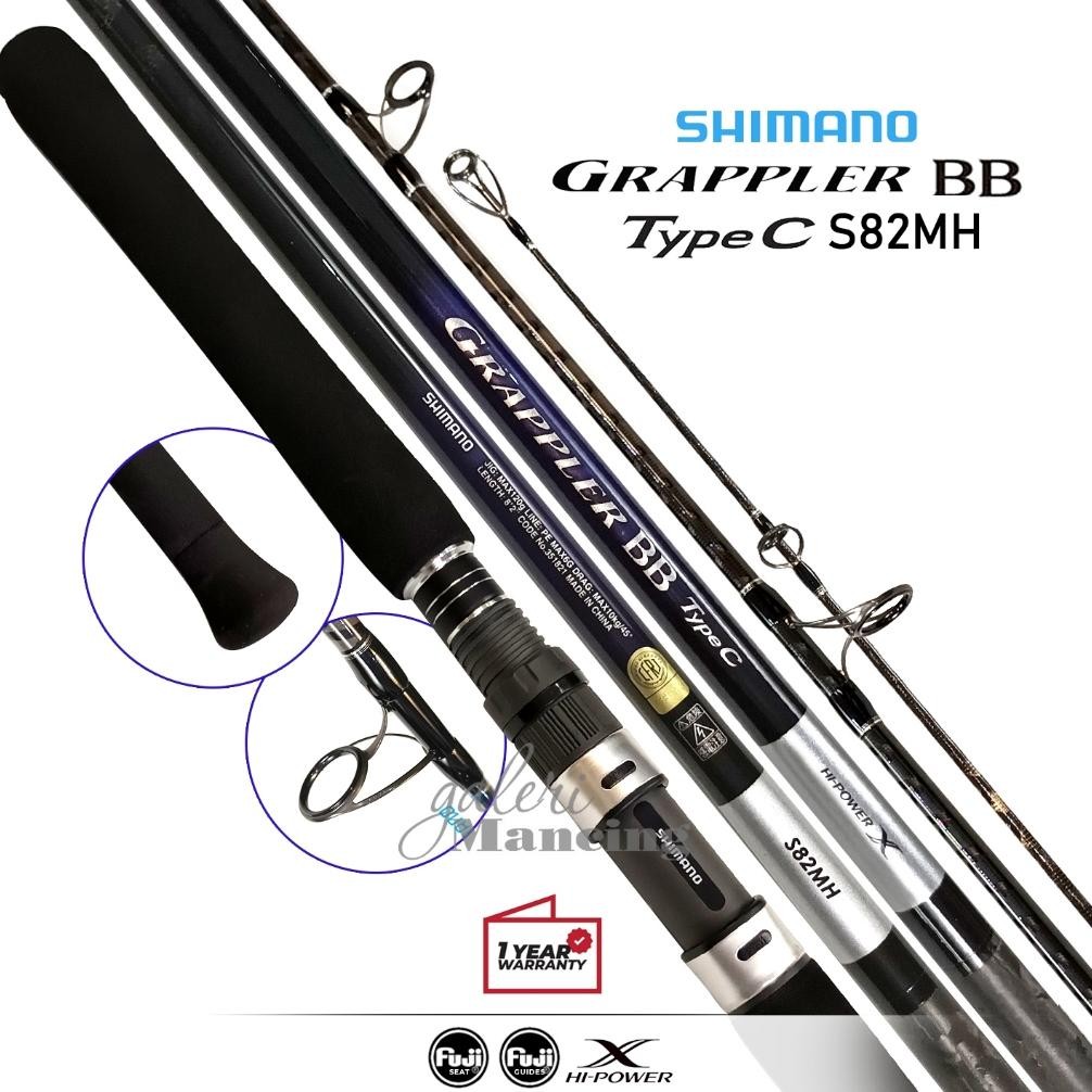 Terlaris Joran Shimano Grappler Bb Type C | Fuji Sic + Seat + Hi Power X Blank | Popping Casting Lau