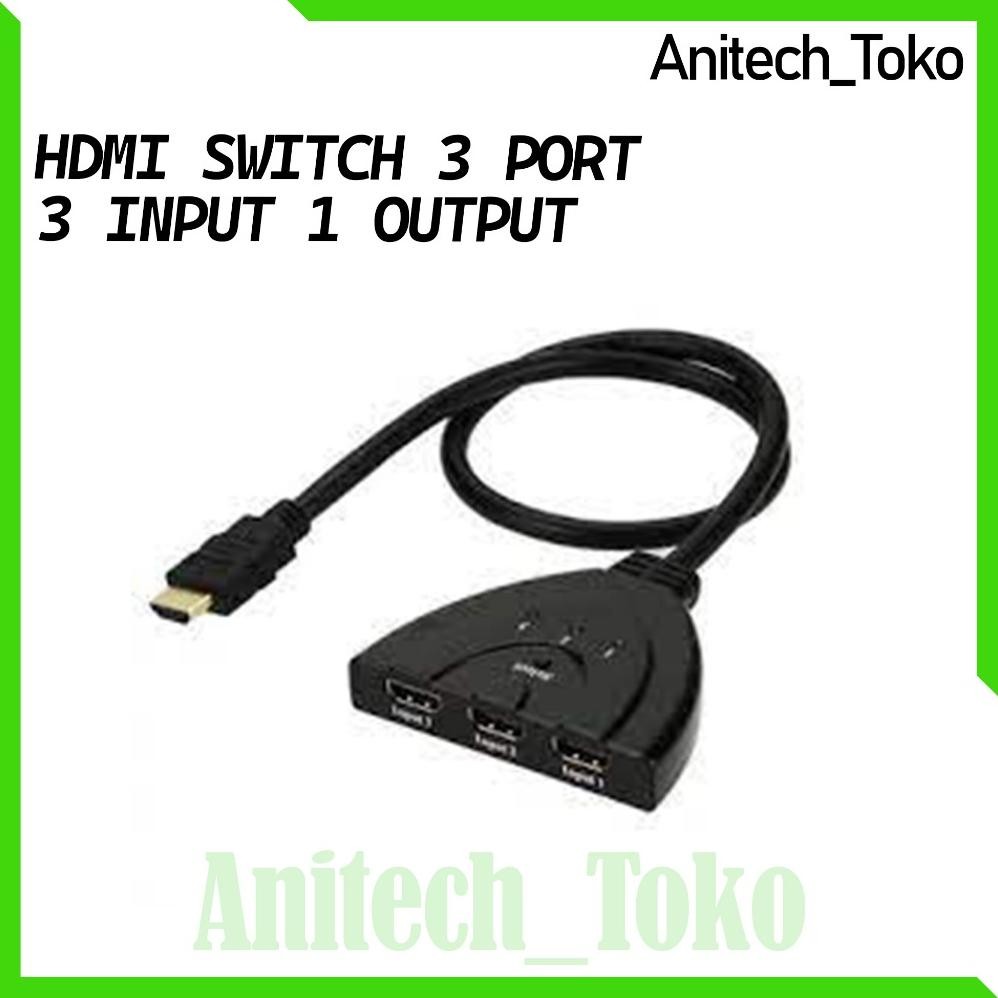 DY48 - HDMI Switch cdf3 Port 3 in 3 out HDMI Swticher Kable 3 Input 1 Output/HDMI SWITCHER KABEL 3 P